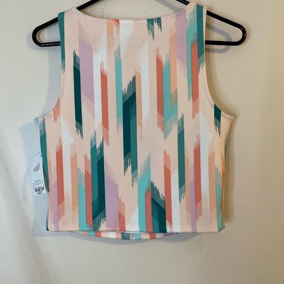 Decree Pink and Green Sleeveless Crop Tank Top Medium NWT - Picture 7 of 9